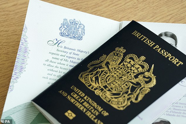 The cost of a new passport could rise by £32 in the latest blow for millions of British travellers (file photo)
