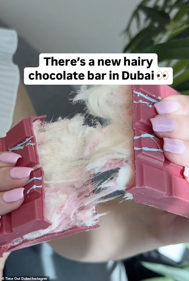 People have been left disgusted by a bizarre new 'hairy chocolate bar' coming from Dubai