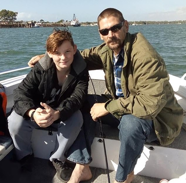 Levi's father Rick has broken his silence to Daily Mail Australia and revealed his son Levi (pictured together) is still too traumatised to talk about his loss