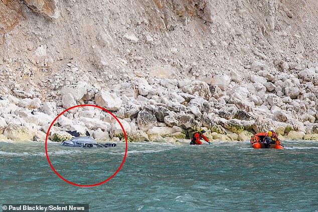 It is understood a man was recovered from the water by a lifeboat volunteer