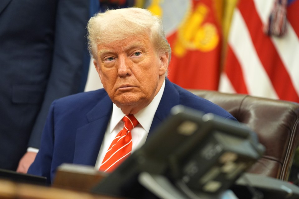 President Donald Trump in the Oval Office.