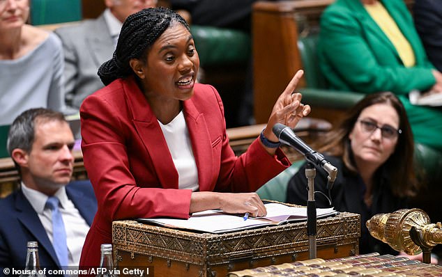 Tory leader Kemi Badenoch had a feisty exchange with Sir Keir Starmer during PMQs