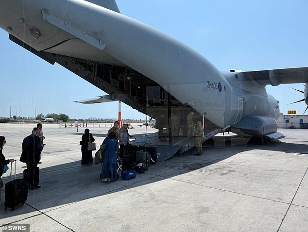 The Government used an RAF A-400M aircraft for the flight from Tel Aviv to Cyprus
