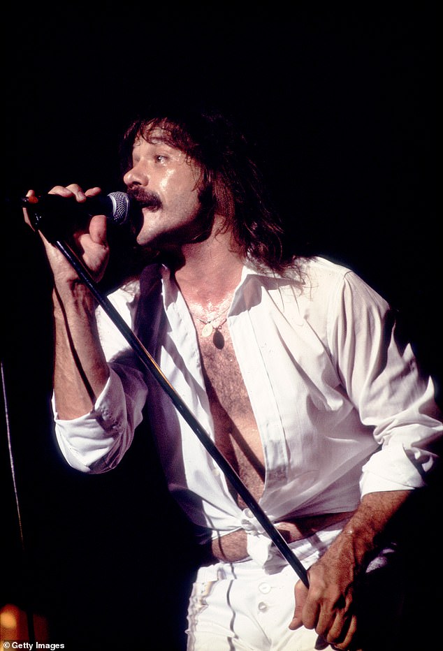 Terry Luttrell of REO Speedwagon is on the mend after surviving a car crash; pictured 1977