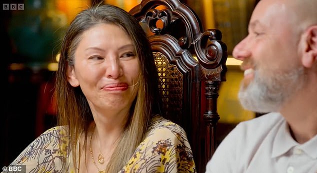 Race Across The World star Yin broke down in tears as she broke down in tears over the 'bizarre' situation with her ex in Wednesday's heart-wrenching reunion episode