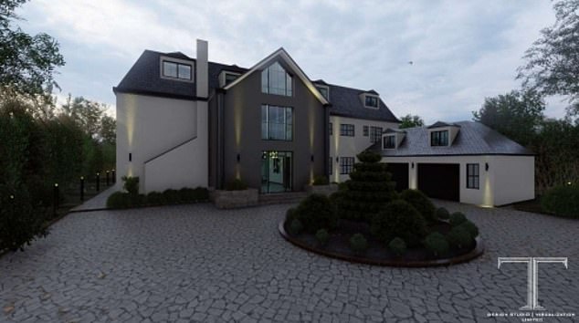 An artist's impression of the proposed front elevation, as submitted to the council