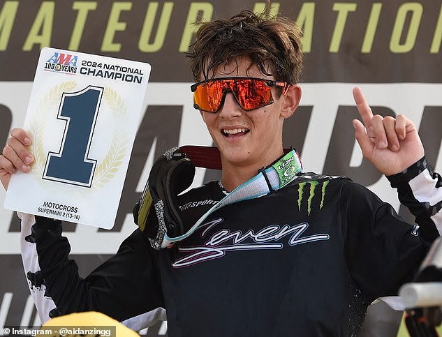 Aidan Zingg has died at the age of just 16 after a tragic crash during a race in California