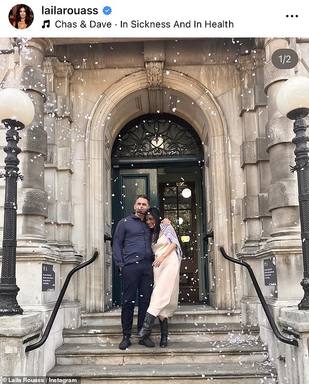 Ronnie O'Sullivan and Laila Rouass MARRIED: Couple finally tied the knot 10 months after split in low-key town hall ceremony in Shadwell - sharing the pictures on Instagram on Friday
