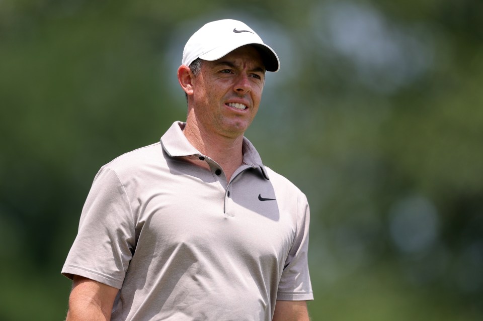Rory McIlroy at a golf tournament.