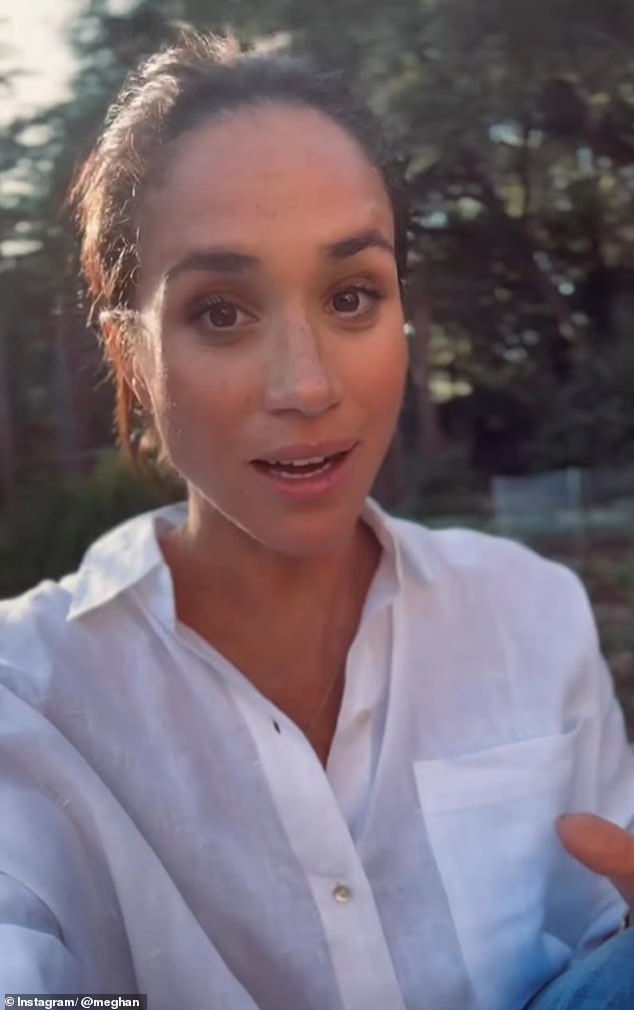 Meghan Markle (pictured) has left royal fans baffled with her latest As ever Instagram post