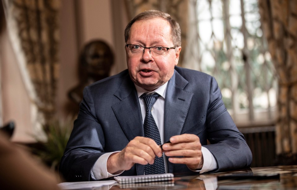 Portrait of Andrei Kelin, Russian ambassador to the UK.