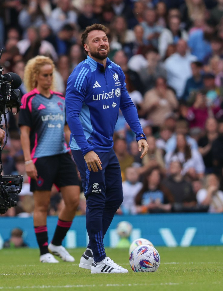 Sam Thompson at Soccer Aid 2025.