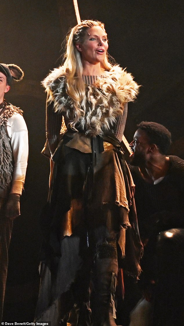 Samantha discovered that she may have breast cancer during a routine check-up in between appearances as the White Witch on the West End in 2021 (pictured on stage)