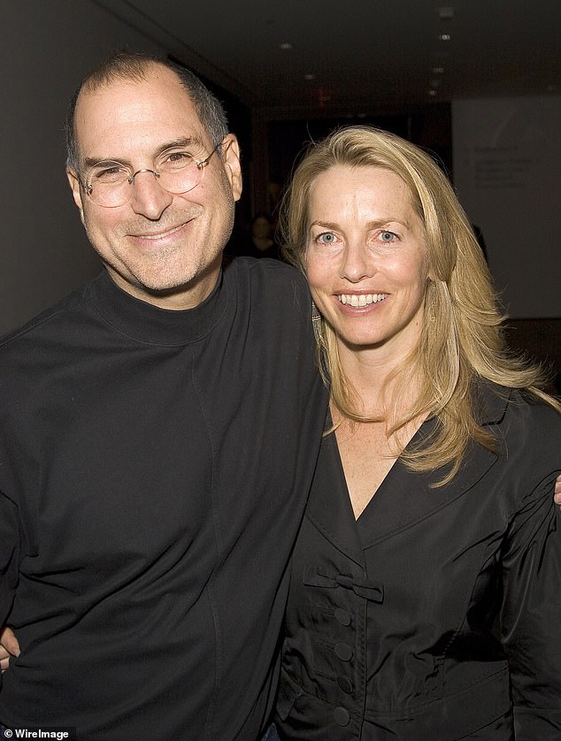Steve Jobs and wife Laurene Powell Jobs in 2005. The Apple co-founder died in 2011 from pancreatic cancer aged 56
