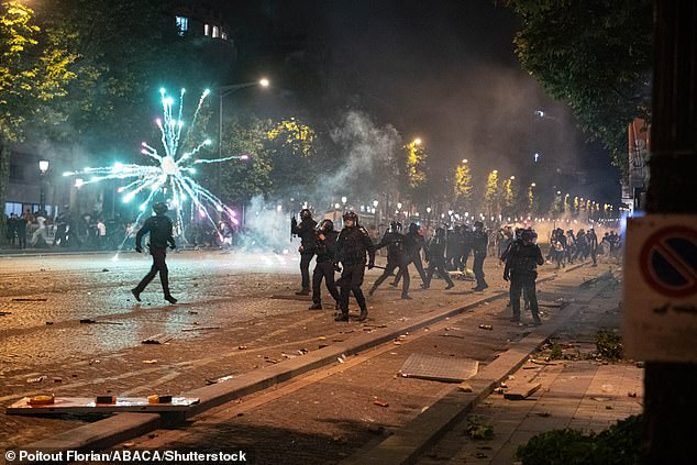 In the wake of the explosive final, fans set off fireworks in the streets and clashed with police
