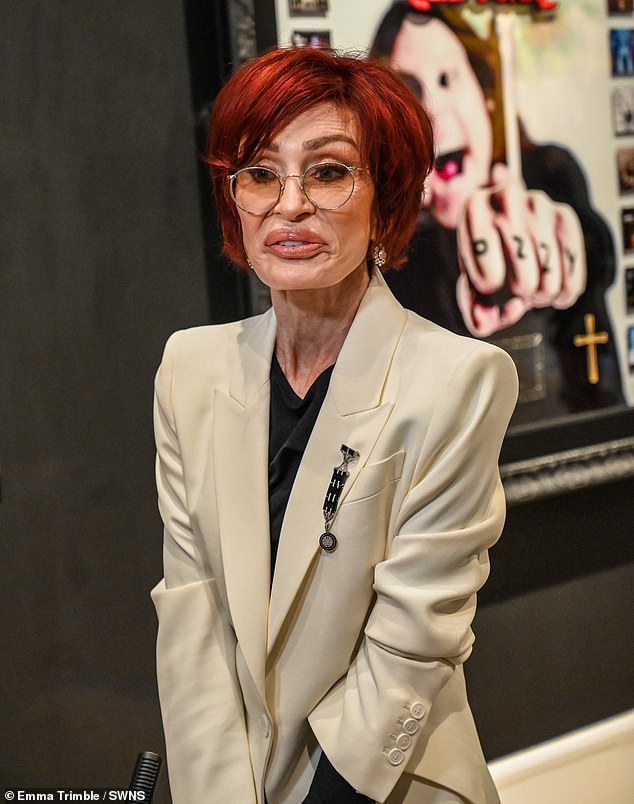 The reality TV personality, 72, cut a smart figure in a white blazer which she layered over a black blouse and trousers