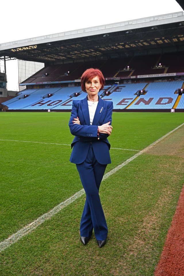 Sharon Osbourne at Villa Park.