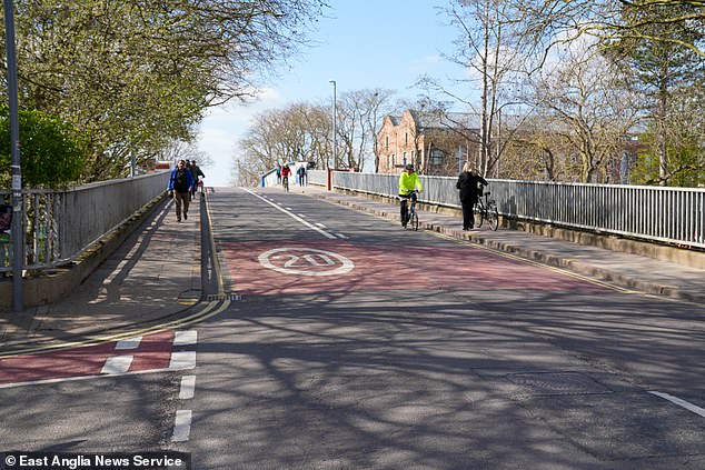 Mr Ball described the new restriction of the city-centre bridge, which has divided locals and caused furious debate, as 'devastating' for his carpet business. However, Cambridgeshire County Council previously said that the restriction had been introduced to provide a 'more enjoyable, safer place to visit'