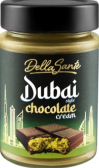Lidl Dubai chocolate cream jar.