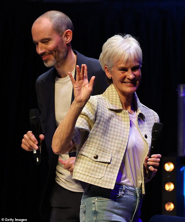 Sir Andy was joined on stage by host Andrew Cotter and his mother, Judy