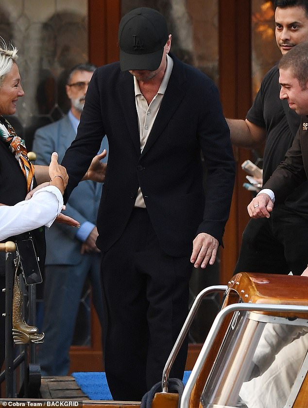 Leonardo DiCaprio sported a slimmed-down frame when he was spotted arriving in Venice on Thursday for Jeff Bezos and Lauren Sanchez's star-studded wedding