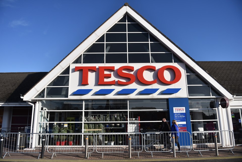 Tesco supermarket exterior.