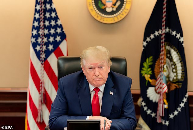 A photo of Trump in the Situation Room during his first term