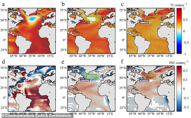 While previous studies have offered evidence that the AMOC is weakening, this anomalous blob in the Atlantic offers physical, tangible evidence