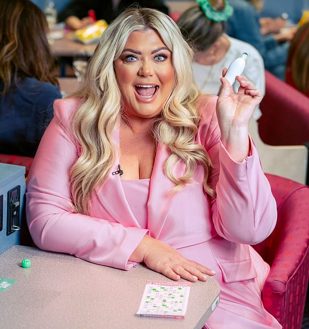 Eyes down: TV star Gemma Collins was National Bingo Week’s mystery caller last year and the game has risen hugely in popularity in recent years.