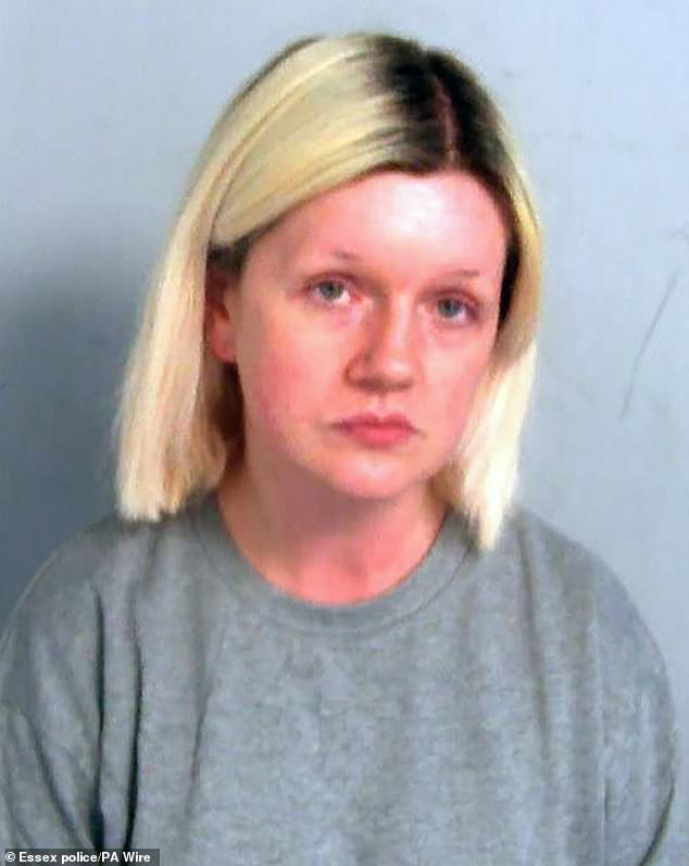 Virginia McCullough, an aspiring artist who murdered her parents and hid their bodies for four years, is seen here in her police mugshot