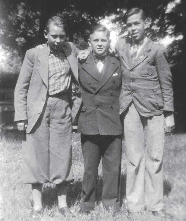 Helmuth Hübener with best friends Rudi Wobbe (left) and Karl-Heinz Schnibbe. The trio distributed anti-Nazi leaflets across Hamburg