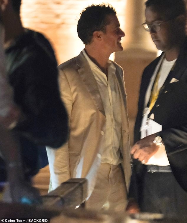 Fresh off his shock split from Katy Perry, Orlando Bloom let loose at Jeff Bezos and Lauren Sanchez's lavish pre-wedding party Italy on Thursday night