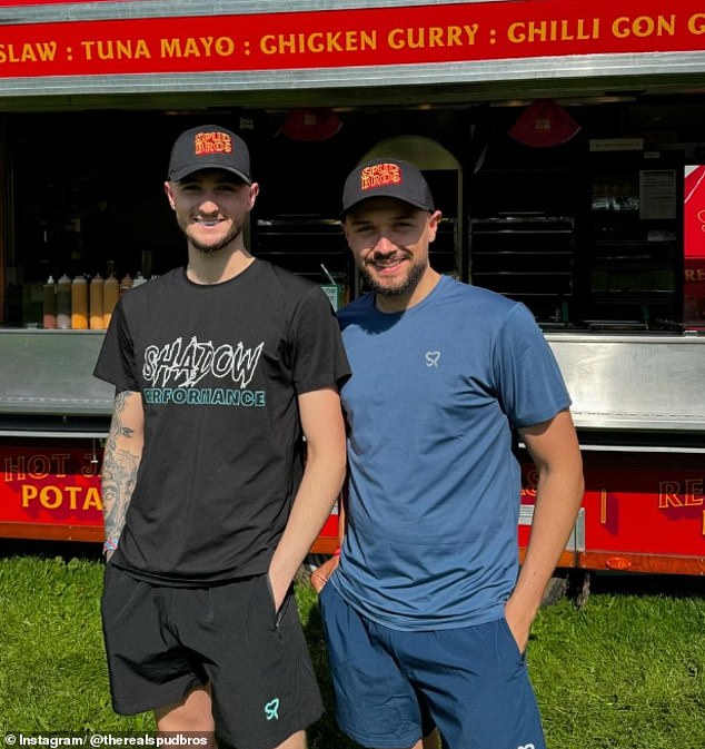 The Spud Brothers Jacob and Harley Nelson, both in their twenties, have also shot to fame from the four walls of their food van in Preston, Lancashire, and more recently London's Soho