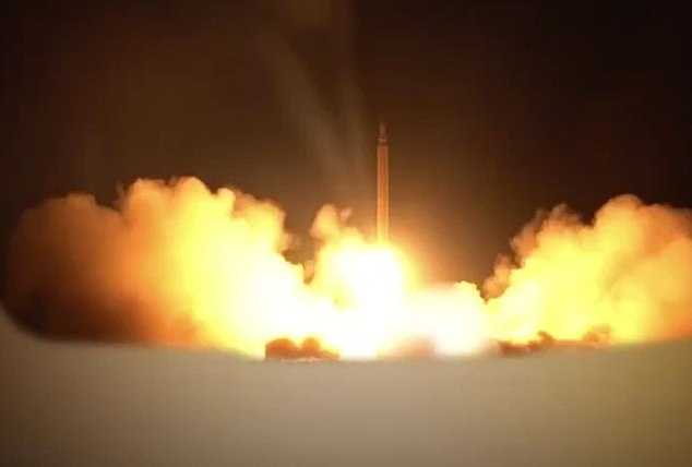 Footage posted to social media reported to show Iranian missiles launching towards US air base in Qatar