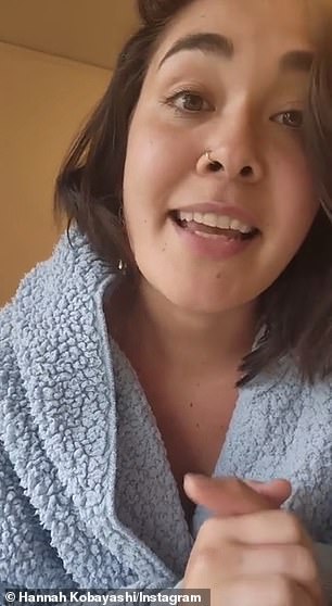 Kobayashi spoke publicly about her father's untimely passing - six months after he killed himself while searching for her - in an Instagram video (left) shared last month