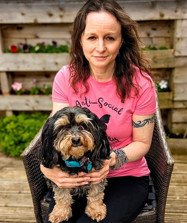 Emma Edwards, 50, told MailOnline she faced 'utter contempt' when she tried to pursue a complaint against her vet practice after her beloved dog Coco was 'misdiagnosed' with pancreatitis - and almost put down