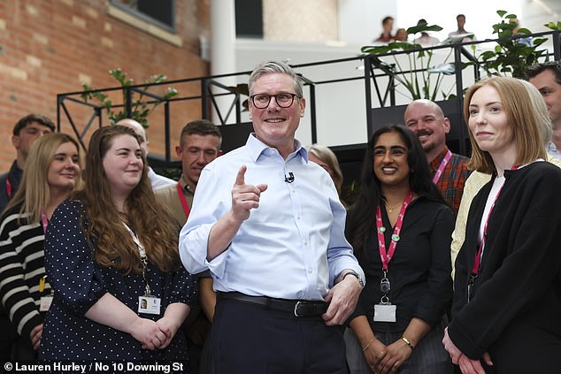 Sir Keir Starmer, pictured in March giving a speech about state reforms, insists benefits cuts are urgently needed as the welfare bill is 'going through the roof'