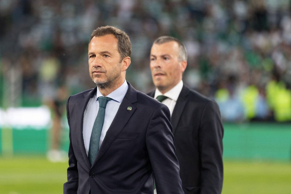 Sporting president Frederico Varandas at a football match.