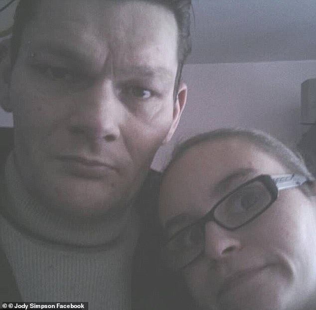 Simpson, 31, was jailed in 2018 for 10 years alongside Tony's birth father Anthony Smith (left)