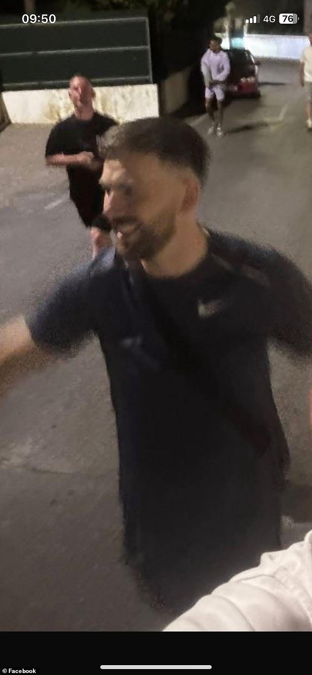 This is the last known photo of Mr Monks, a plant mechanic from Glasgow, who is believed to have fallen on his death after climbing a wall while drunk without realising there was a steep drop on the other side