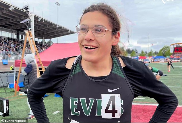 Transgender athlete Veronica Garcia told their critics to 'get a life' after they booed the win