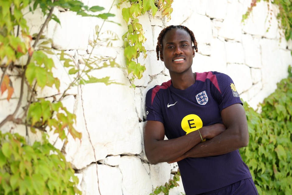 Trevoh Chalobah of England's national team posing for a photo.