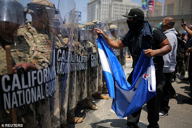 Trump issued an extraordinary directive on Sunday after the National Guard was forced to step in amid mounting civil unrest and pro-migrant riots throughout California