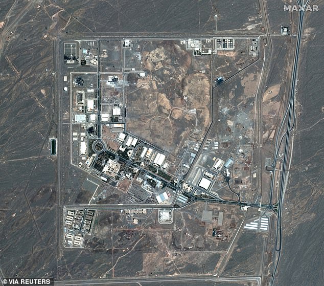 A satellite image shows the Natanz nuclear facility in Iran after the US airstrike