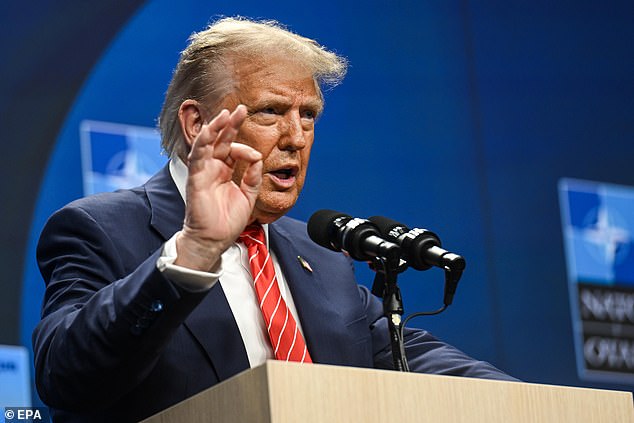President Donald Trump was visibly frustrated and combative in his NATO presser