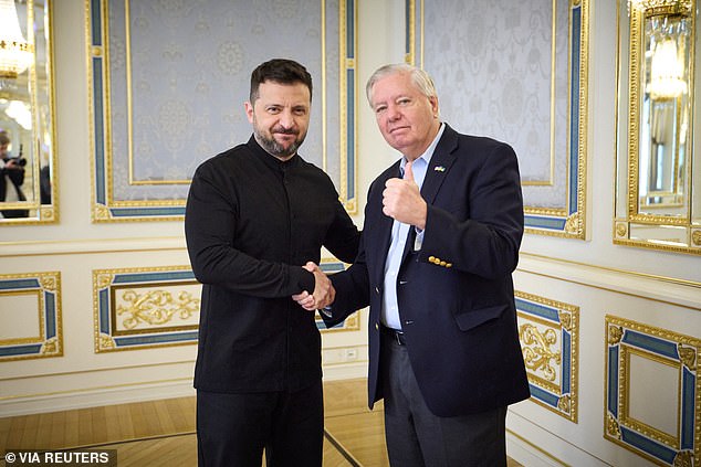 Ukraine's President Volodymyr Zelenskyy meets with U.S. Senator Lindsey Graham (R-SC), in Kyiv, Ukraine May 30, 2025