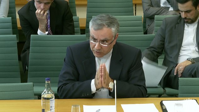 Seyed Ali Mousavi, Iranian ambassador to the UK, in London yesterday