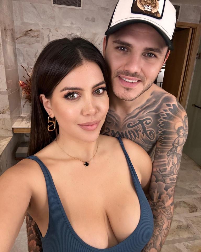 Wanda Nara and Mauro Icardi in Rio.
