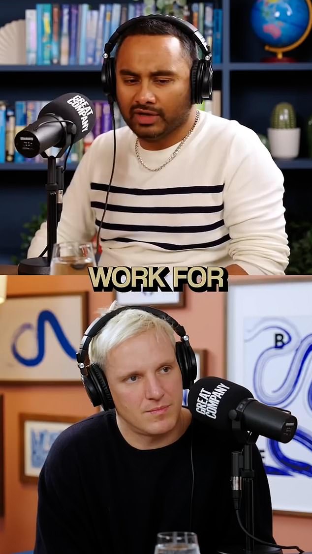 Game changer? A frank conversation between Laing and Amol Rajan on his Great Company podcast saw the University Challenge host urging couples who are undecided about having children not to use IVF as a 'fallback'