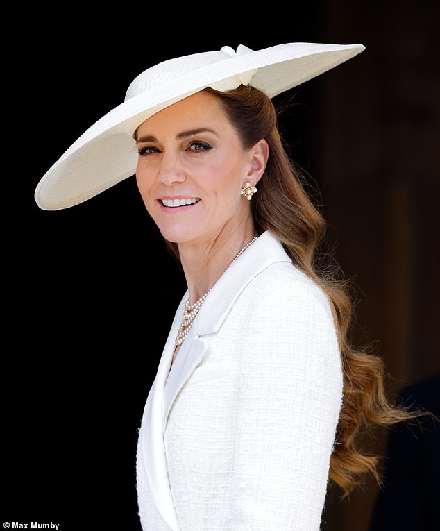 Catherine appeared at the Order of the Garter celebrations in Windsor on Monday